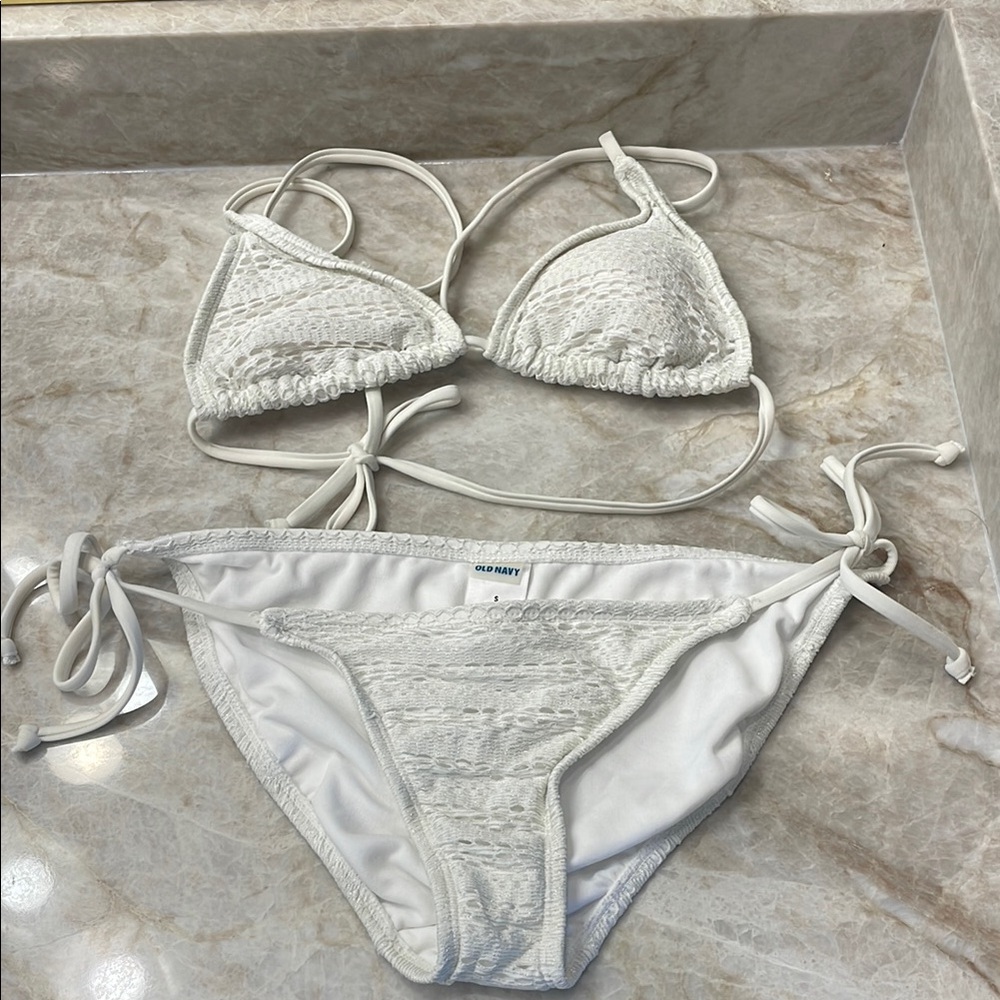 Old Navy White Bikini Set